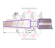 Калибр-пробка для проверки внутренних конусов Морзе без лапки, тип 1 ГОСТ 2849-94
