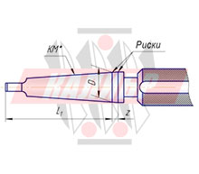 Калибр-пробка для проверки внутренних конусов Морзе с лапкой, тип 2 ГОСТ 2849-94